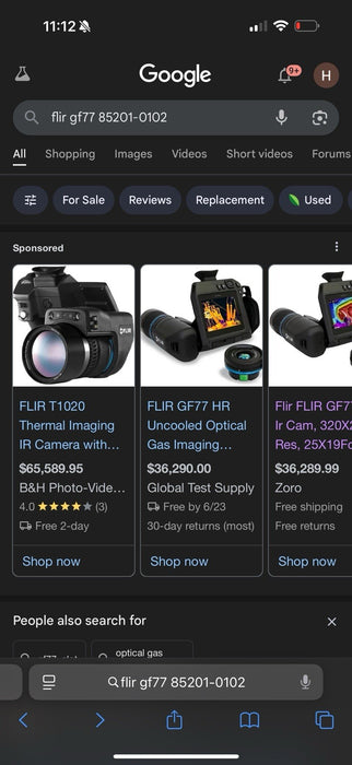 FLIR GF77 25 LR GAS FIND IR & DEGREE LENS LR (NEW FACTORY SEALED) MFD 2024 NEW