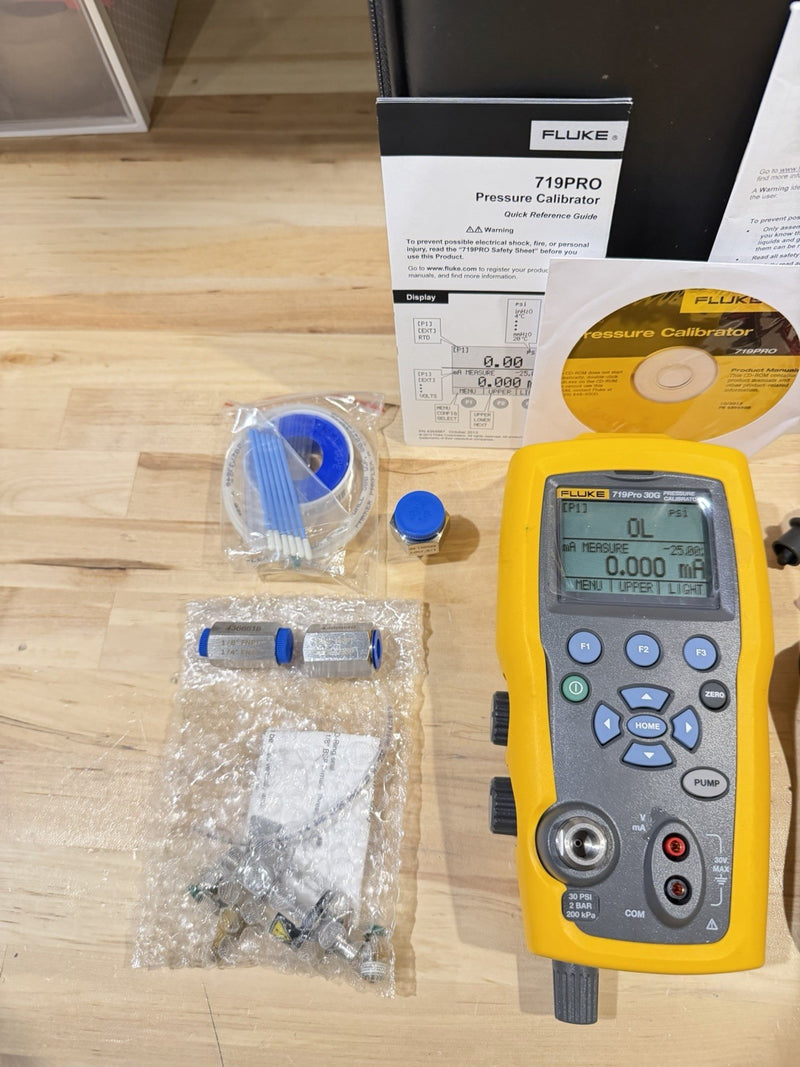 FLUKE 719PRO 30G PRESSURE CALIBRATOR KIT (PARTS ONLY) FOR PARTS