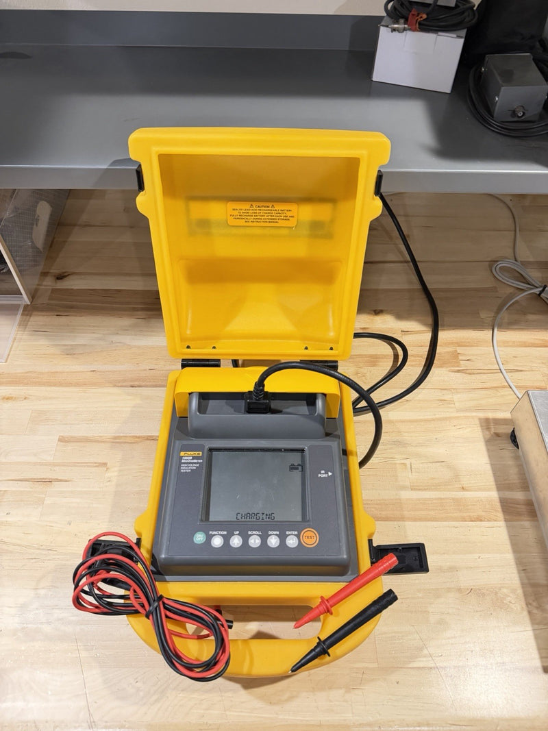FLUKE 1550B MEGOHMMETER HIGH VOLTAGE INSULATION TESTER W/ ACCESSORIES - TESTED