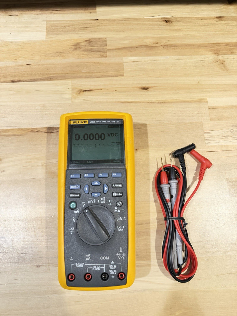 FLUKE 289 TRUE RMS ELECTRONIC LOGGING DIGITAL MULTIMETER WITH LEADS & CLIPS #3