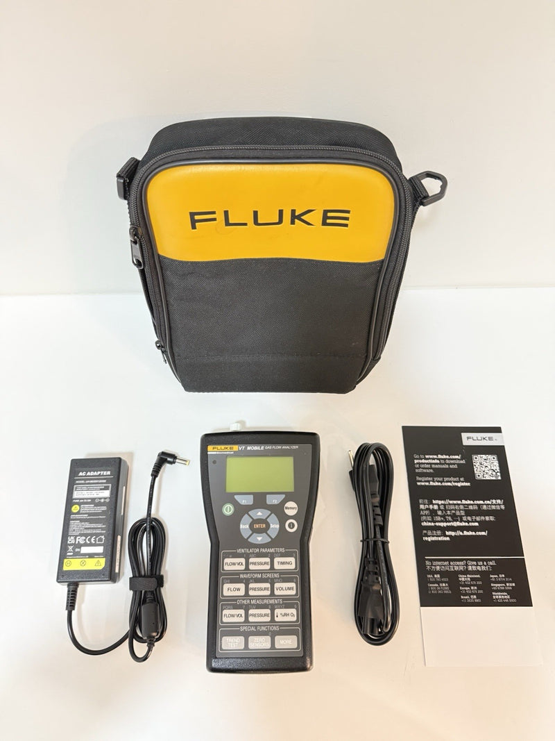 FLUKE BIOMEDICAL VT MOBILE GAS FLOW VENTILATOR ANALYZER TESTED