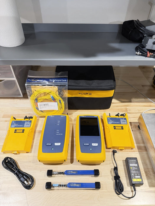 FLUKE NETWORKS CFP-SM CERTIFIBER PRO MODULE SET & DSX VERSIV MAINFRAME & REMOTE