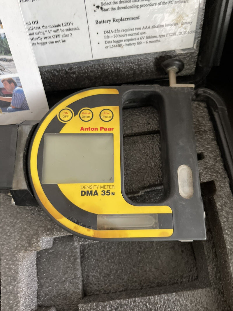 ANTON PAAR DMA 35N DENSITY DIGITAL CONTROLLER METER TRANSMITTER TRANSDUCER
