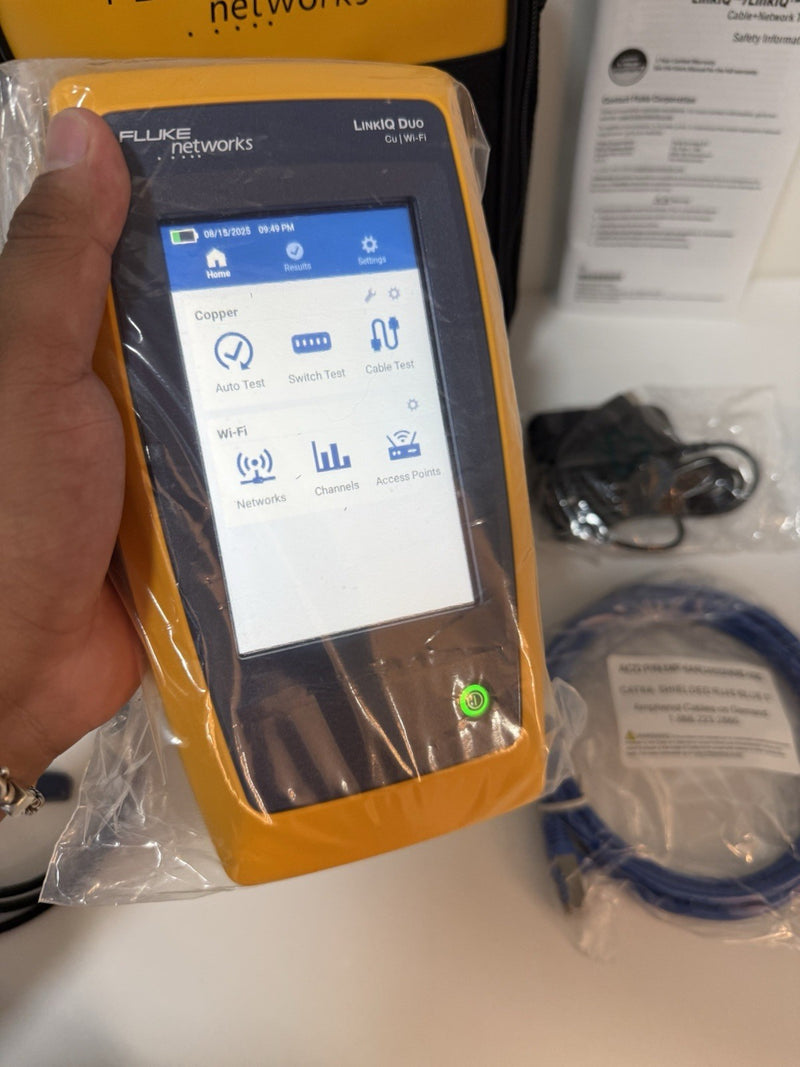FLUKE NETWORKS LINKIQ-DUO WIFI NETWORKS TESTER MFD-2025 /SHIPS FREE