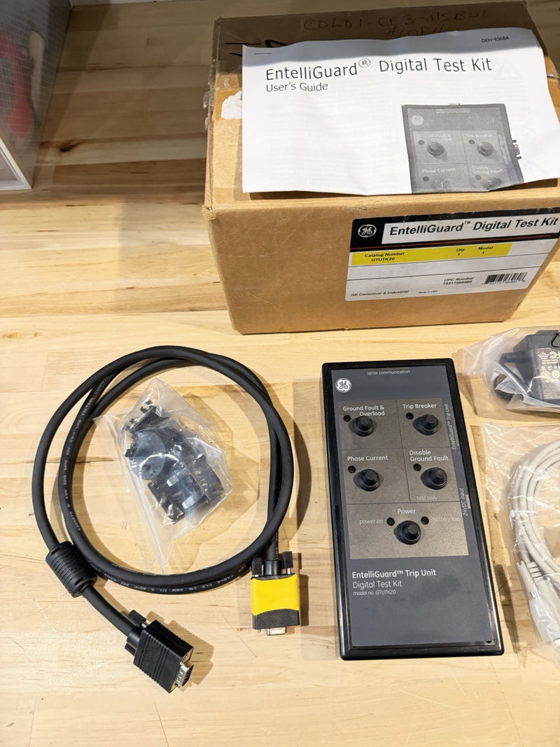 GE ENTELLIGUARD GTUTK20 DIGITAL TRIP UNIT TEST KIT W/ ACCESSORIES (TESTED)