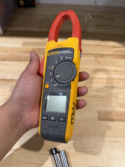 FLUKE 374 TRUE RMS CLAMP METER FOR PARTS