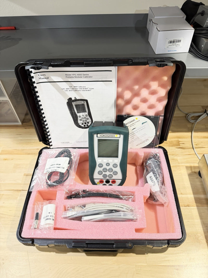 YOKOGAWA MODEL YPC4010 PRESSURE CALIBRATOR KIT WITH LEADS TESTED