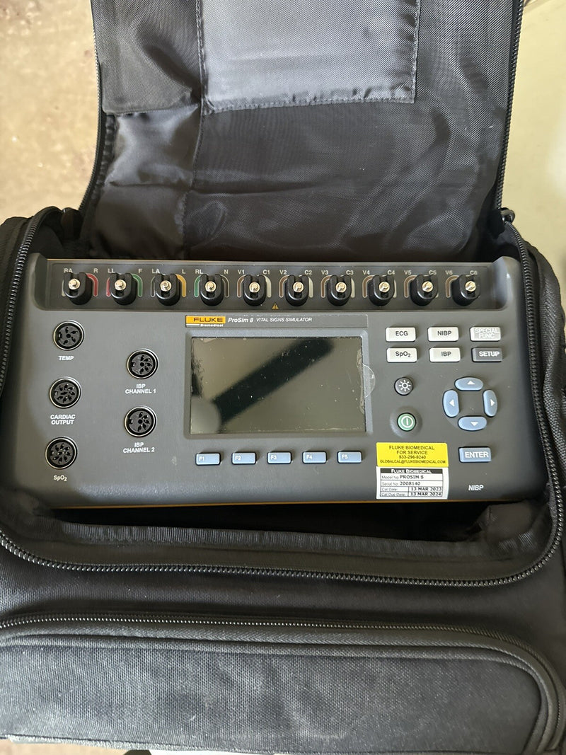 FLUKE BIOMEDICAL PROSIM 8 VITAL SIGNS SIMULATOR CALIBRATED 2024