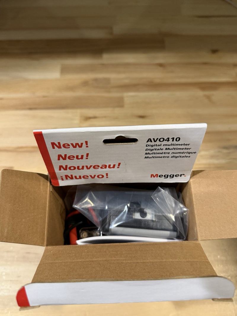 MEGGER AVO410 DIGITAL MULTIMETER TRUE RMS CAT IV 600V WITH LEADS
