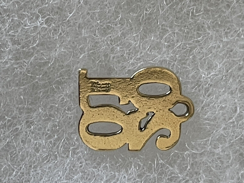 JAMES AVERY 2001 14K GOLD CHARM RETIRED STACKED ‘01 GRADUATION CLASS OF RARE