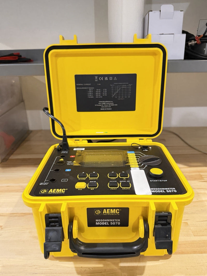 AEMC 5070 MEGOHMMETER GRAPHICAL INSULATION TESTER