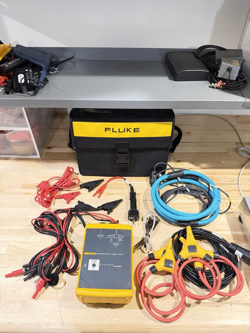 FLUKE 1744 POWER QUALITY LOGGER 3 PHASE PQA MEMOBOX (TESTED) FREE SHIPPING