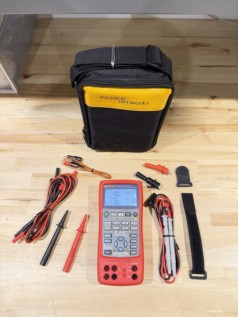 FLUKE 725EX MULTIFUNCTION PROCESS CALIBRATOR W/ ACCESSORIES- TESTED