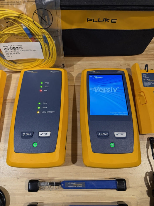 FLUKE NETWORKS CFP-SM CERTIFIBER PRO MODULE SET & DSX VERSIV MAINFRAME & REMOTE
