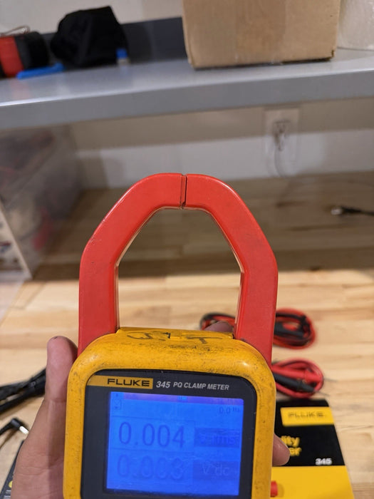 FLUKE 345 POWER QUALITY CLAMP METER W/LEADS & ACCESSORIES (TESTED) SHIPS FAST