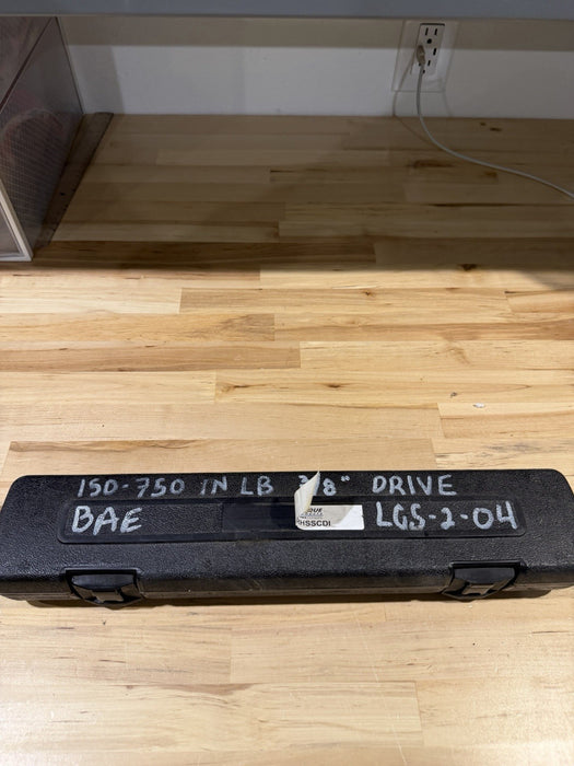 CDI 3/8 Drive Micrometer Torque Wrench Model 7502MRRHSS 100-750 In/Lb W Case USA