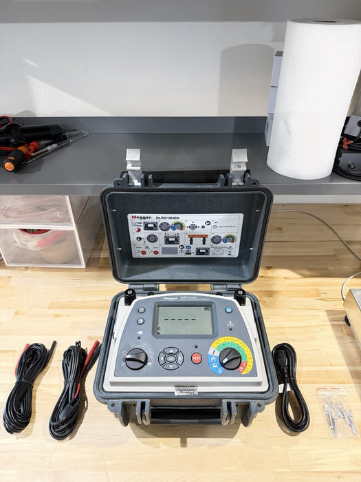 MEGGER DLRO10HDX 10A DIGITAL LOW RESISTANCE OHMMETER W/LEADS - SHIPS FAST