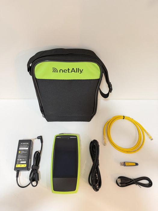 NETALLY LINKRUNNER AT 4000 NETWORKS TESTER W/ CHARGER & ACCESSORIES (TESTED)