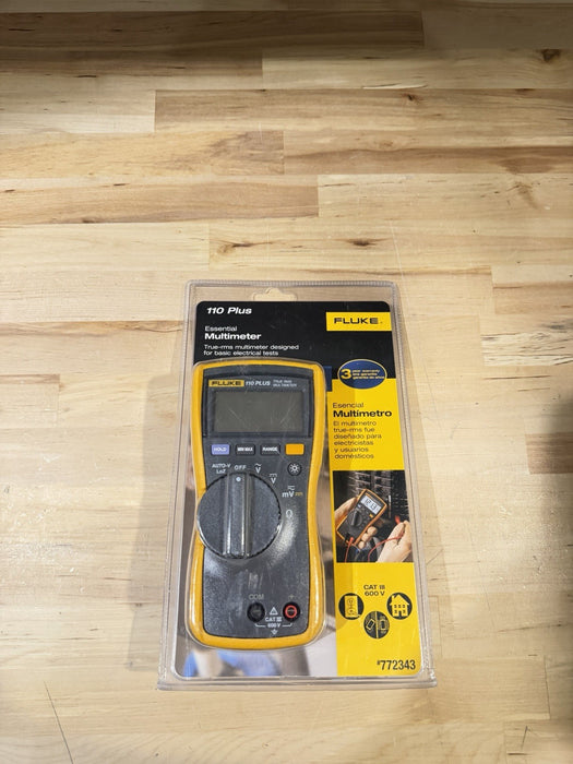 FLUKE 110 PLUS ESSENTIAL MULTIMETER WITH LEADS