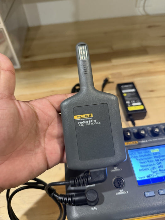 FLUKE BIOMEDICAL PROSIM 8 & SPOT SPO2 MODULE KIT TESTED