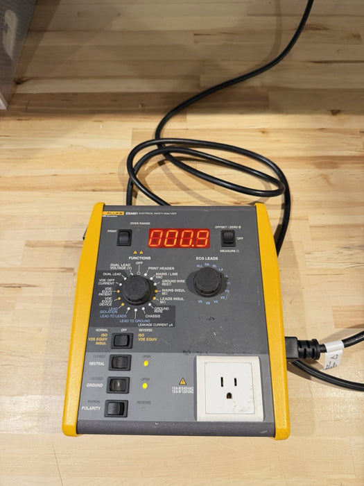 FLUKE BIOMEDICAL ESA601 ELECTRICAL SAFETY ANALYZER TESTER