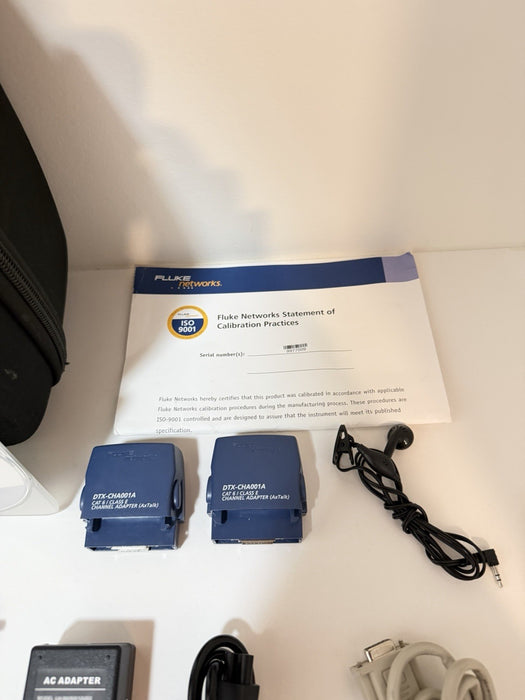 FLUKE NETWORKS DTX-1800 DTX CABLE ANALYZER KIT & PLA002 TESTED