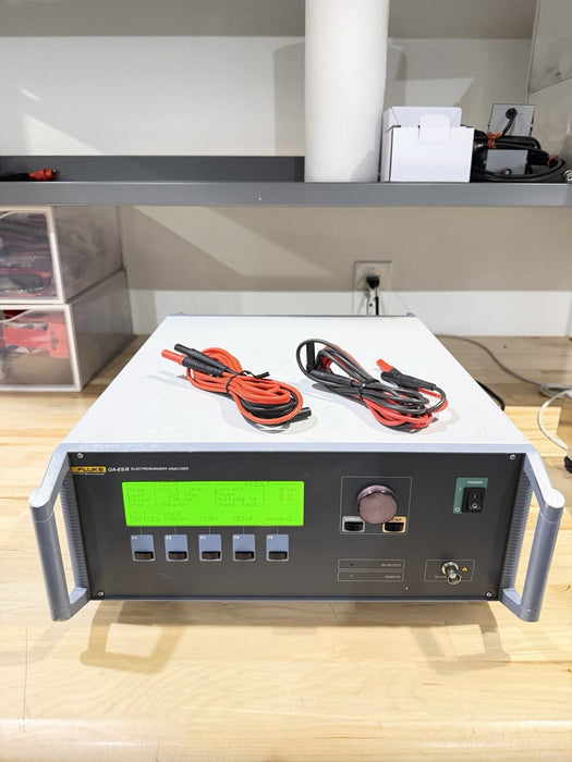 FLUKE QA-ES II ELECTROSURGERY ANALYZER W/ LEADS & CLIPS (TESTED) FREE SHIPPING