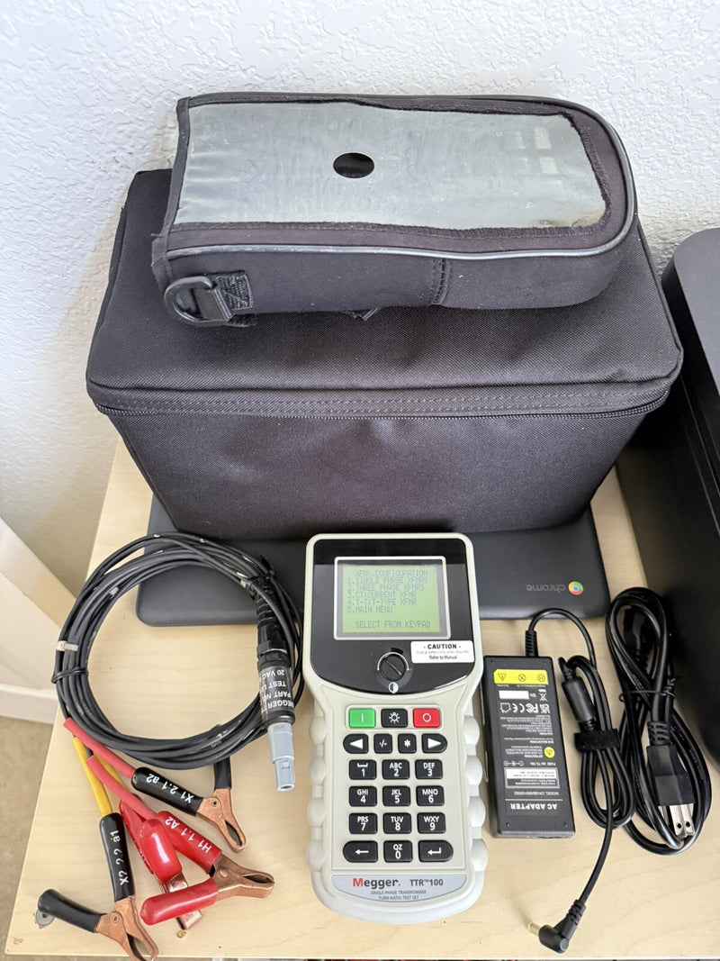 MEGGEE TTR100 SINGLE & THREE PHASE TRANSFORMER TURN-RATIO TEST
