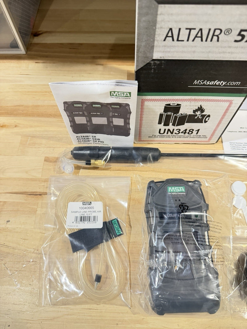 MSA ALTAIR 5X 10165446 MULTIGAS PID DELUXE DETECTOR KIT W/ PROBE KIT -NEW SEALED