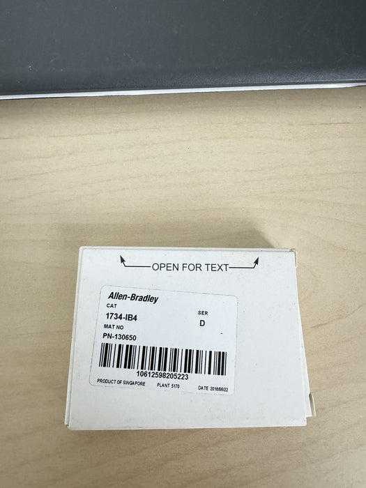 ALLEN-BRADLEY 1734-IB4 POINT I/O 4 POINT DIGITAL INPUT MODULE