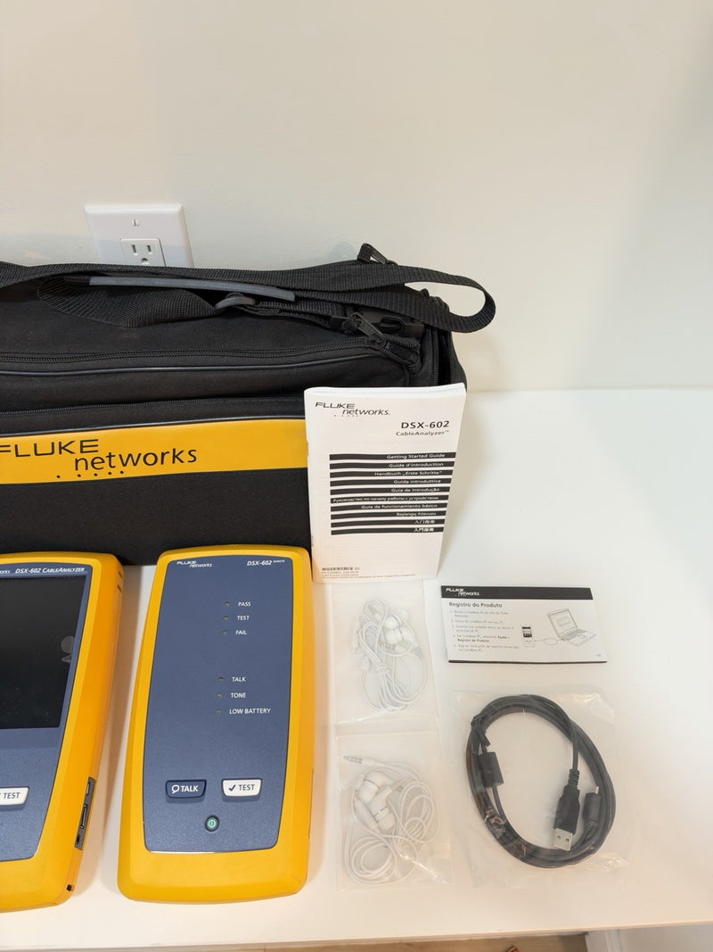 FLUKE NETWORKS DSX-602 PRO 500MHZ CABLE ANALYZER V2 W/ WIFI - SHIPS FREE NEW