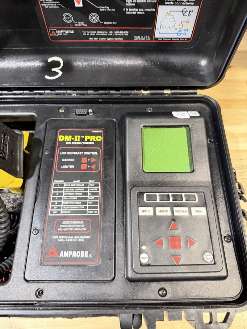 AMPROBE DM-II PRO DAT LOGGER RECORDER WITH ACCESSORIES
