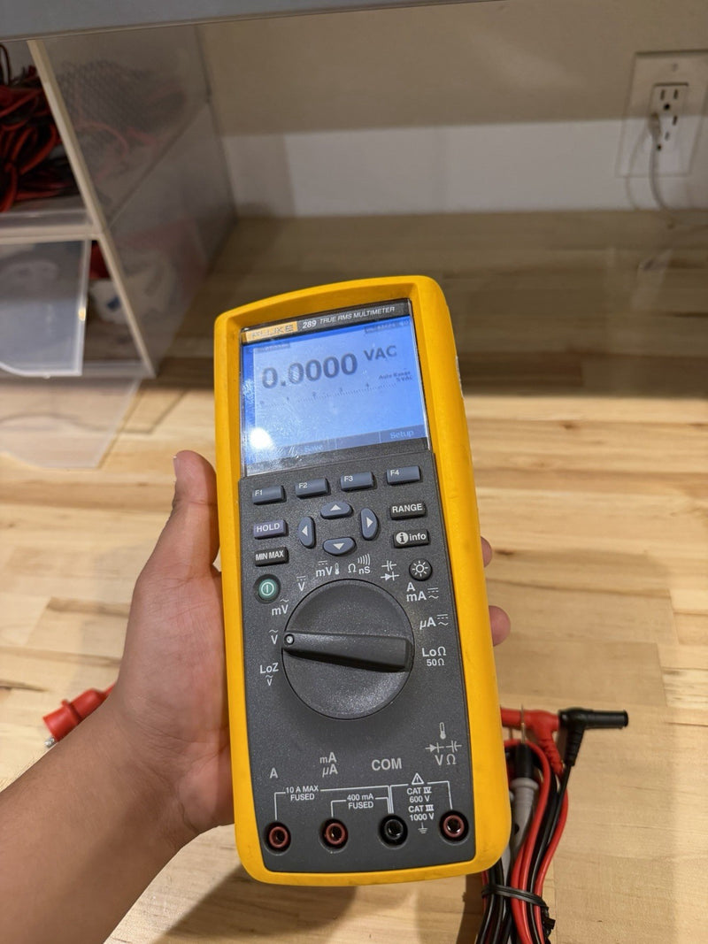 FLUKE 289 TRUE RMS ELECTRONIC LOGGING DIGITAL MULTIMETER WITH LEADS & CLIPS #2