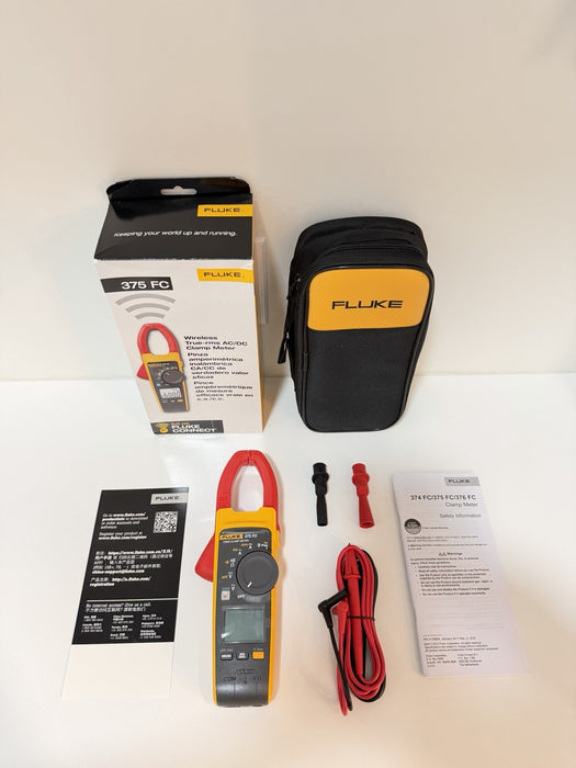 FLUKE 375 FC WIRELESS TRMS AC/DC CLAMP METER NEW SEALED