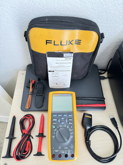 FLUKE 289 FVF DIGITAL MULTIMETER WITH ACCESSORIES