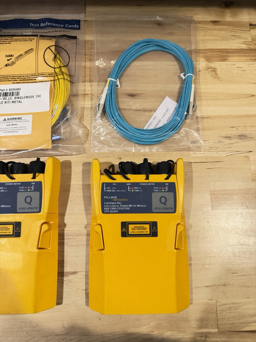 FLUKE NETWORKS CFP-Q CFP-QUAD CERTIFIBER PRO SM MM FIBER OLTS MODULE SET - TESTE