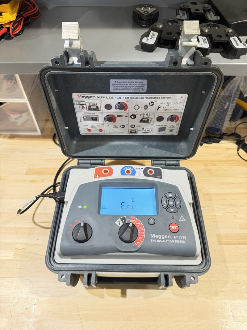 MEGGER MIT515 5KV INSULATION TESTER (PARTS ONLY) ERR 10 SHIPS FAST