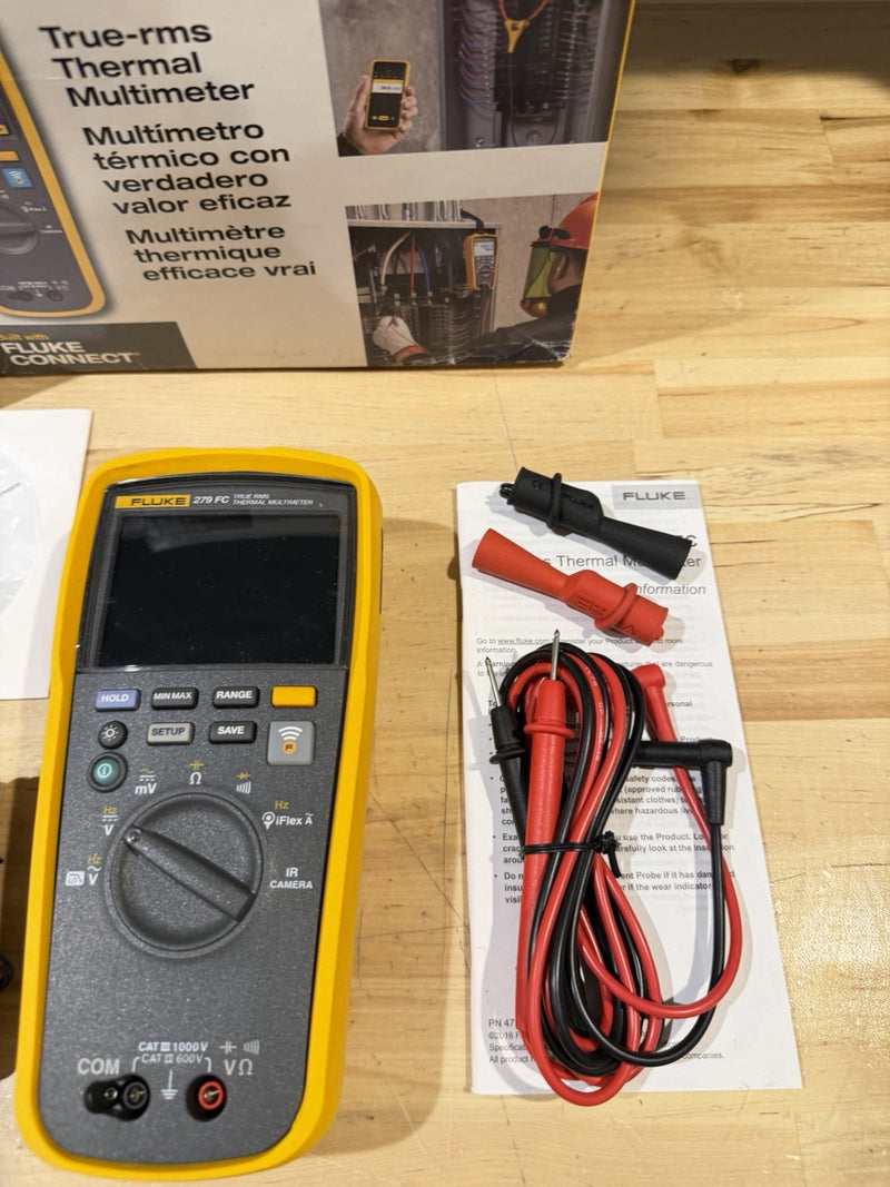 FLUKE 279 FC TRUE-RMS THERMAL MULTIMETER KIT (SHIPS FAST) FREE SHIPPING - NEW