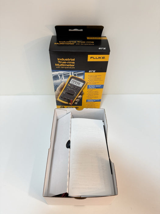 FLUKE 87-V INDUSTRIAL TRUE RMS DIGITAL MULTIMETER (MFG 2024) / NEW SEALED