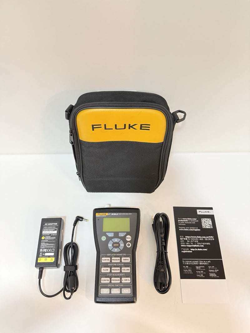 FLUKE BIOMEDICAL VT MOBILE GAS FLOW VENTILATOR ANALYZER TESTED