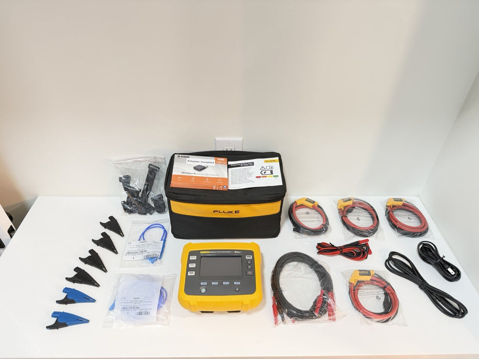 FLUKE 3540 FC 3-PHASE POWER MONITOR WITH ACCESSORIES TESTED NEW