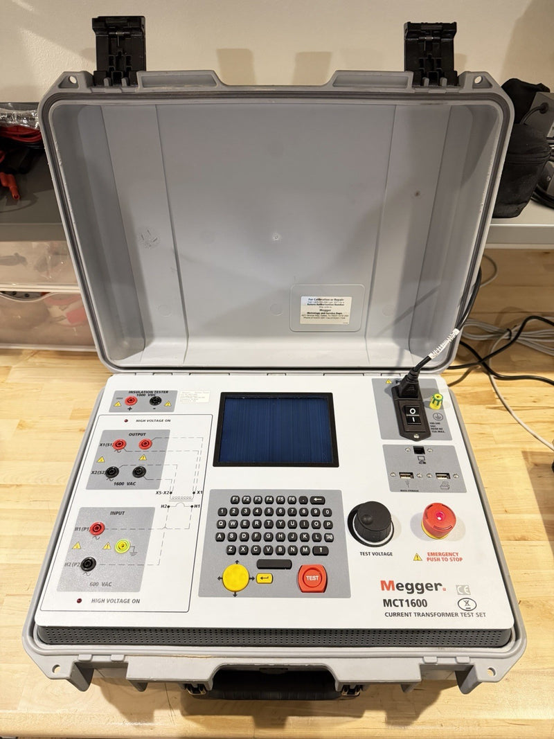MEGGER MCT1600 CURRENT TRANSFORMER TEST SET FOR PARTS