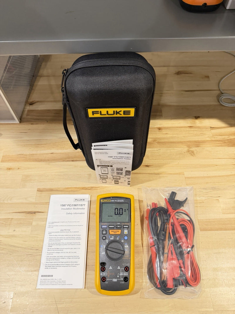 FLUKE 1587 FC 2 IN 1 HANDHELD DIGITAL INSULATION MULTIMETER