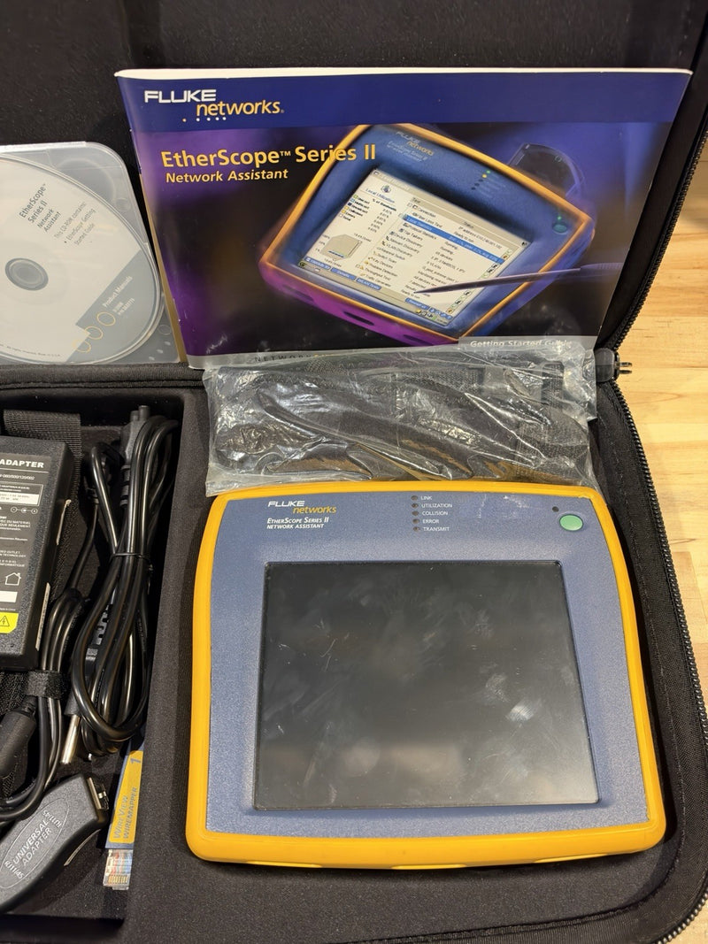 FLUKE NETWORKS ETHERSCOPE SERIES II NETWORK ASSISTANT KIT - SHIPS FAST