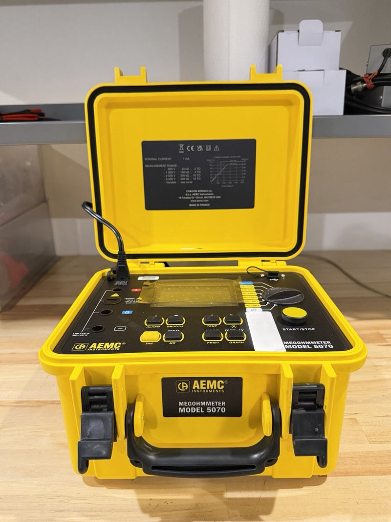 AEMC 5070 MEGOHMMETER GRAPHICAL INSULATION TESTER