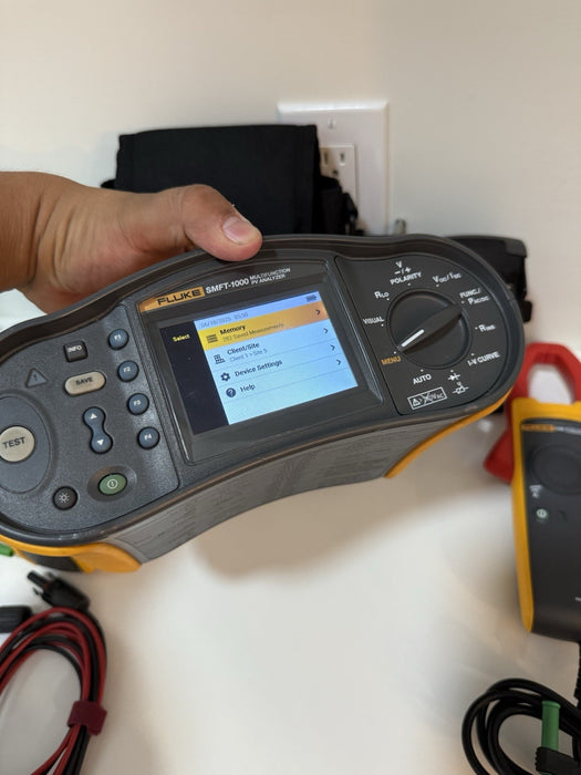 FLUKE SMFT-1000/PRO MULTIFUNCTION PV TESTER & PERFORMANCE ANALYZER TESTED