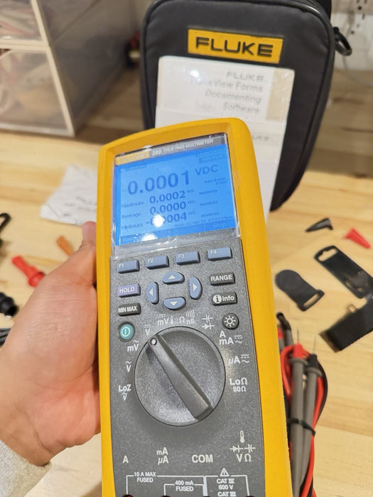 FLUKE 289 FVF COMBO KIT TRUE-RMS DATA LOGGING MULTIMETER (FREE SHIPPING) TESTED
