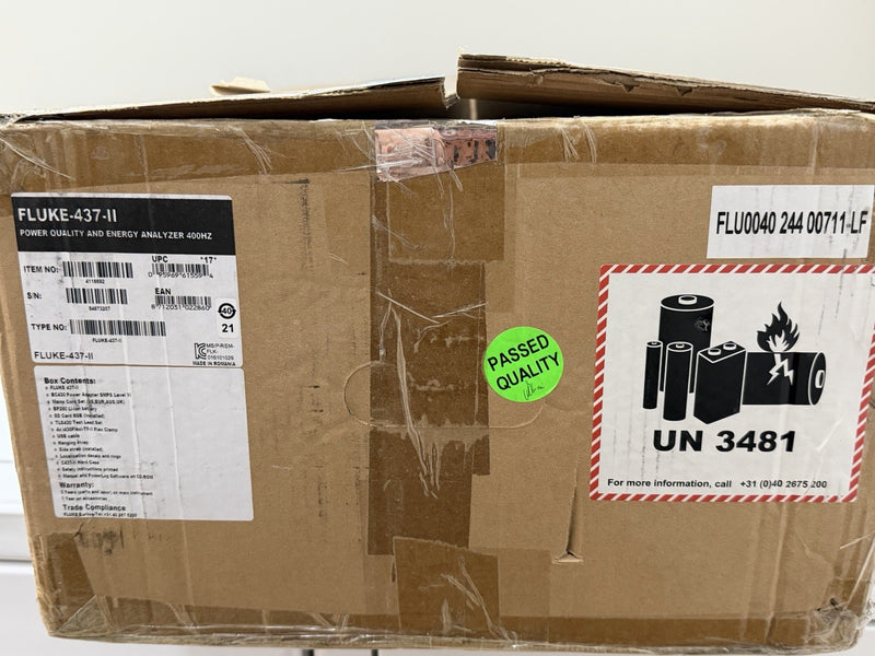 FLUKE 437 II POWER QUALITY & ENERGY ANALYZER