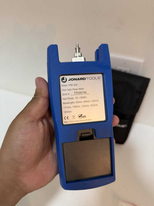 JONARD TOOLS FPM-50A FIBER OPTIC POWER METER NEW