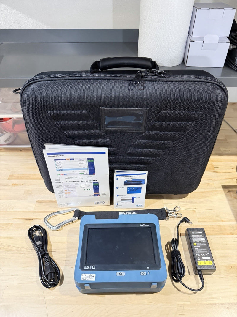 EXFO MAXTESTER SERIES MAX 945-ICERT-Q1-EA-EI OLTS QUAD TESTED